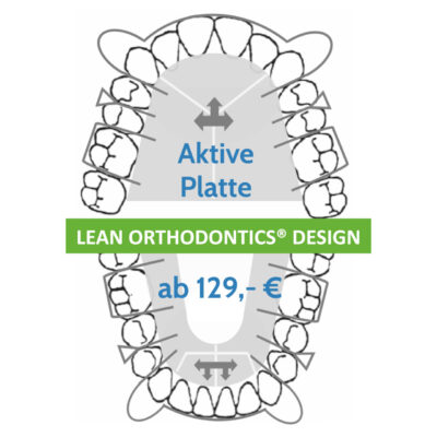 Aktive Platte Lean Orthodontics Design Herausnehmbare Platten Myortholab