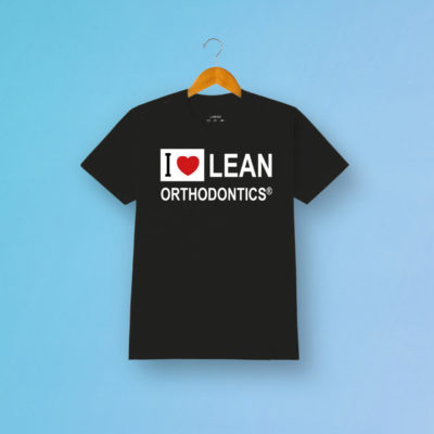 Tshirt Love Lean Orthodontics Schwarz
